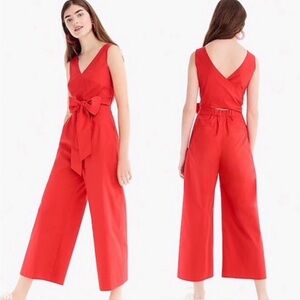 J.Crew Wrap Poplin Jumpsuit